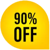 90% OFF